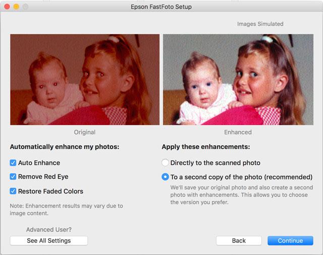 epson fastfoto enhance settings