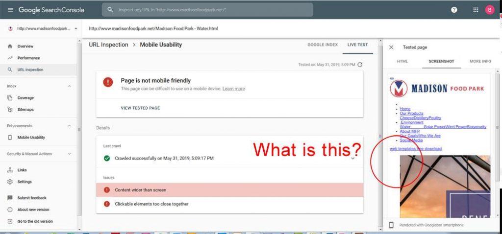 mobile usability issues detected on your site